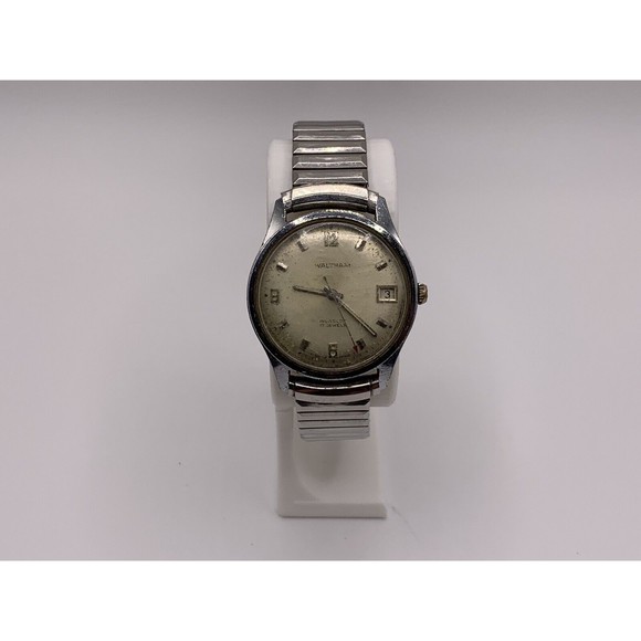 Vintage Waltham Incabloc 17 Jewels Red Second Hand For Parts Or Repair - Picture 9 of 16